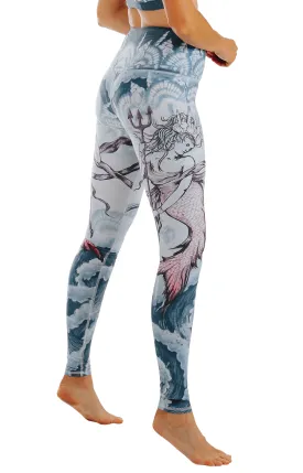 Sea Goddess Printed Yoga Leggings