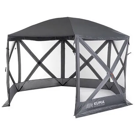 9120.4027 11 Ft. 6 in. KM-BDG-GR Bear Den Gazebo, Gray