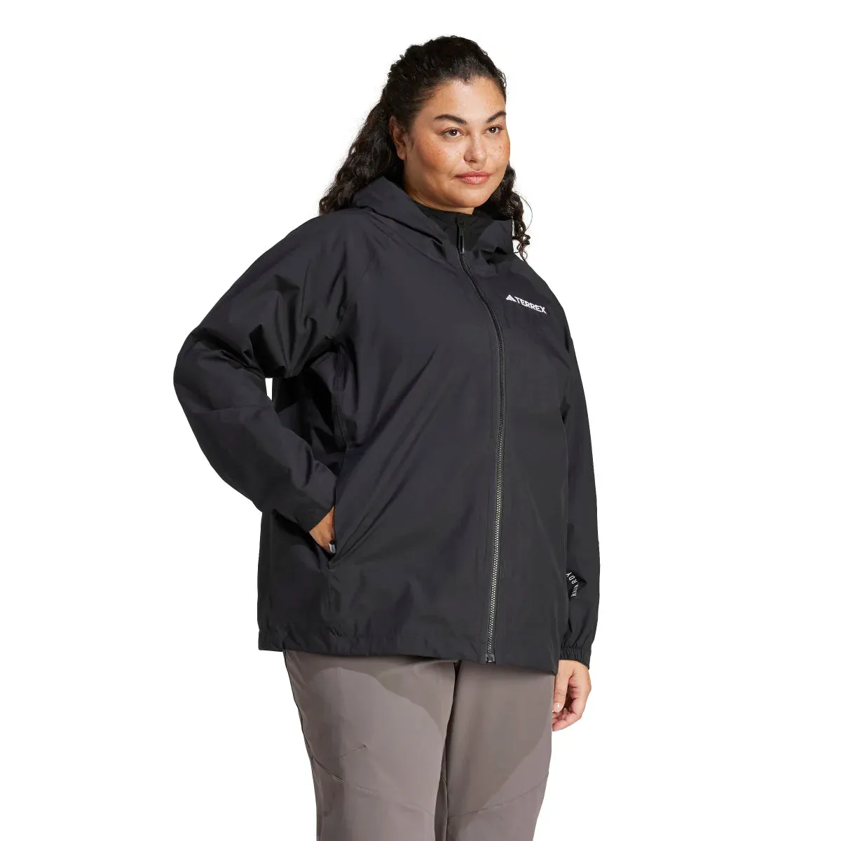 adidas Women's Terrex Multi 2L Rain.Rdy Jacket (Plus Size)