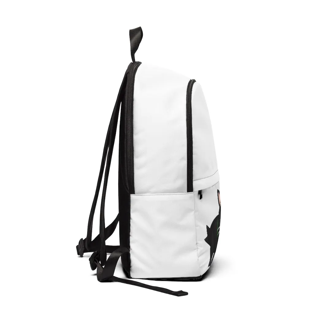 Black Kity Unisex Fabric Backpack