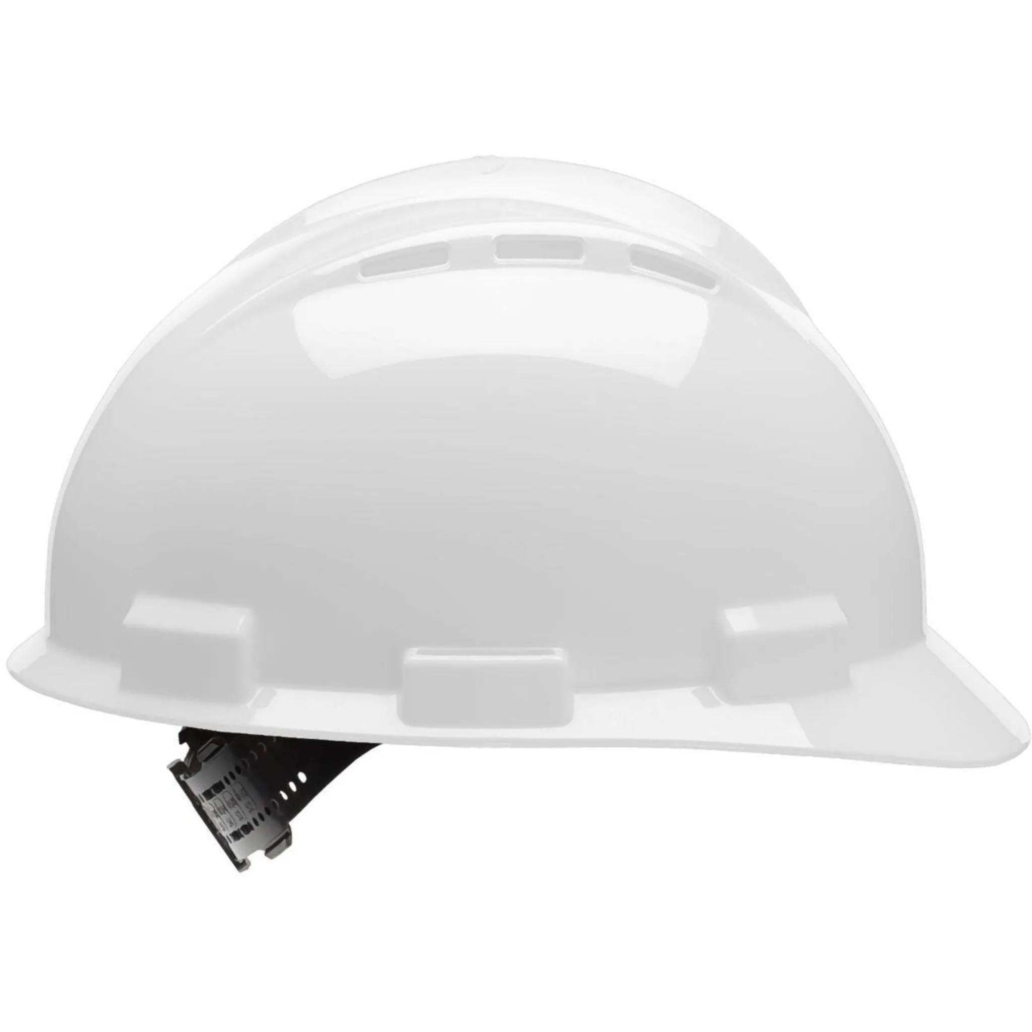 Bullard 62WHR 4pt Ratchet Cotton Brow Pad, Standard Series Vented Cap Style, White, 1 Each