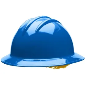 Bullard C33 33PBR 6pt Ratchet Classic Full Brim Style Hard Hat, Pacific Blue, 1 Each