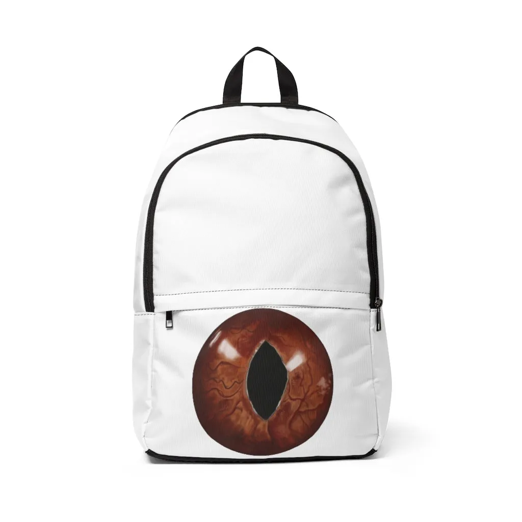 Cat Eyes Unisex Fabric Backpack