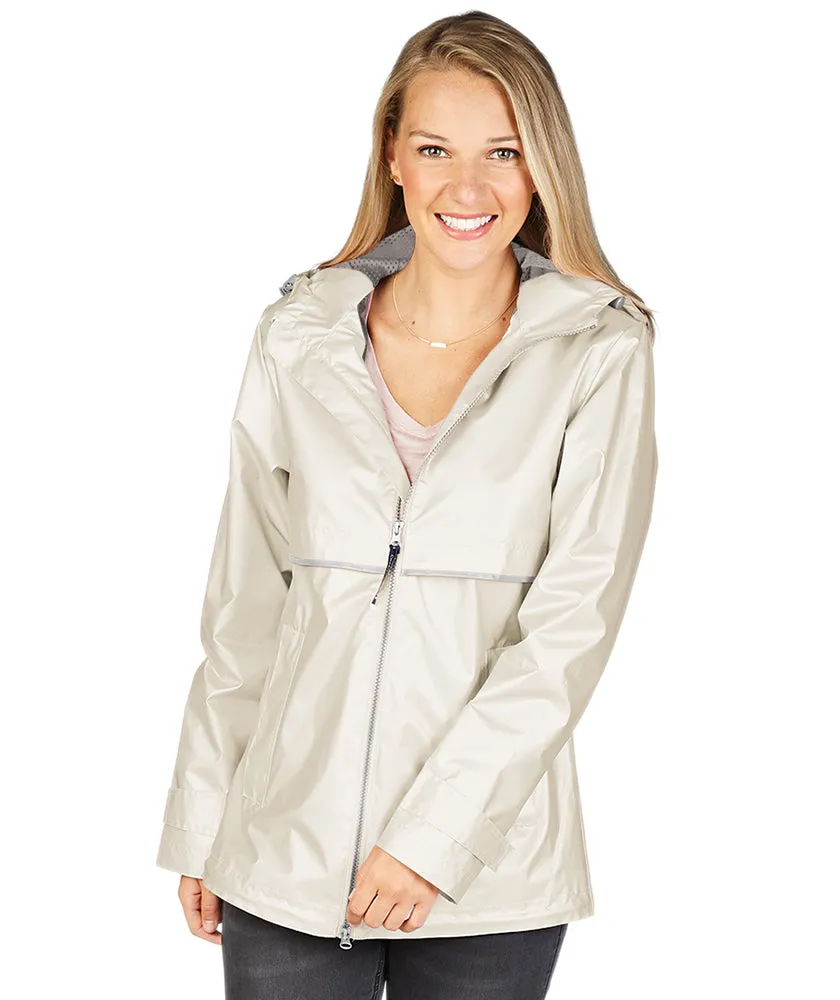 Charles River Women's New Englander Rain Jacket (Metallic)