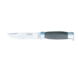 Curel fixed blade 12.5cm, dark wood handle, dark brown sheath