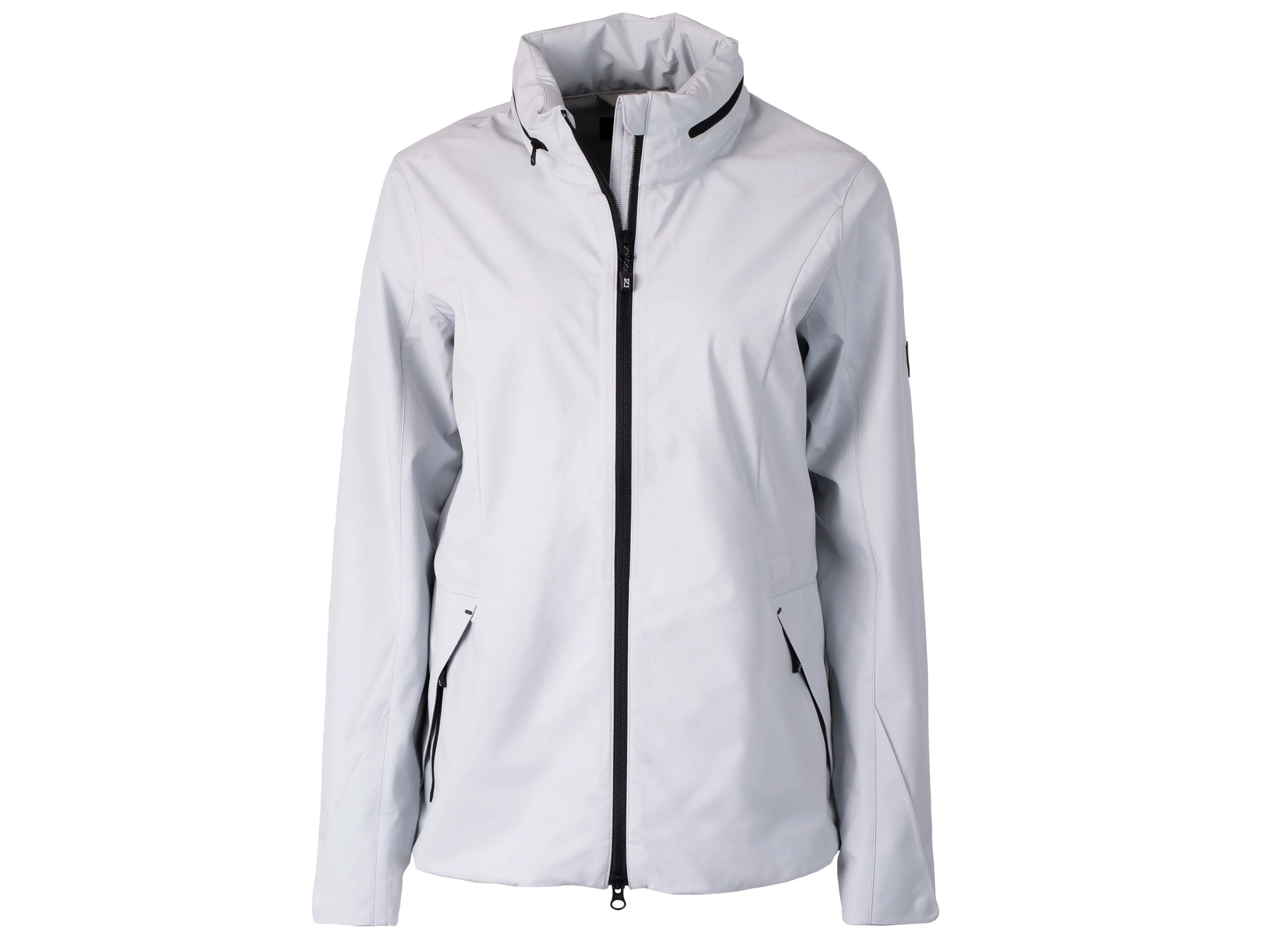 Cutter & Buck Vapor Water Repellent Stretch Womens Full Zip Rain Jacket