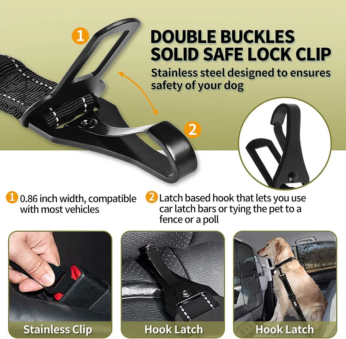 Dog Seat Belt,New 2-In-1 Multi-Functional