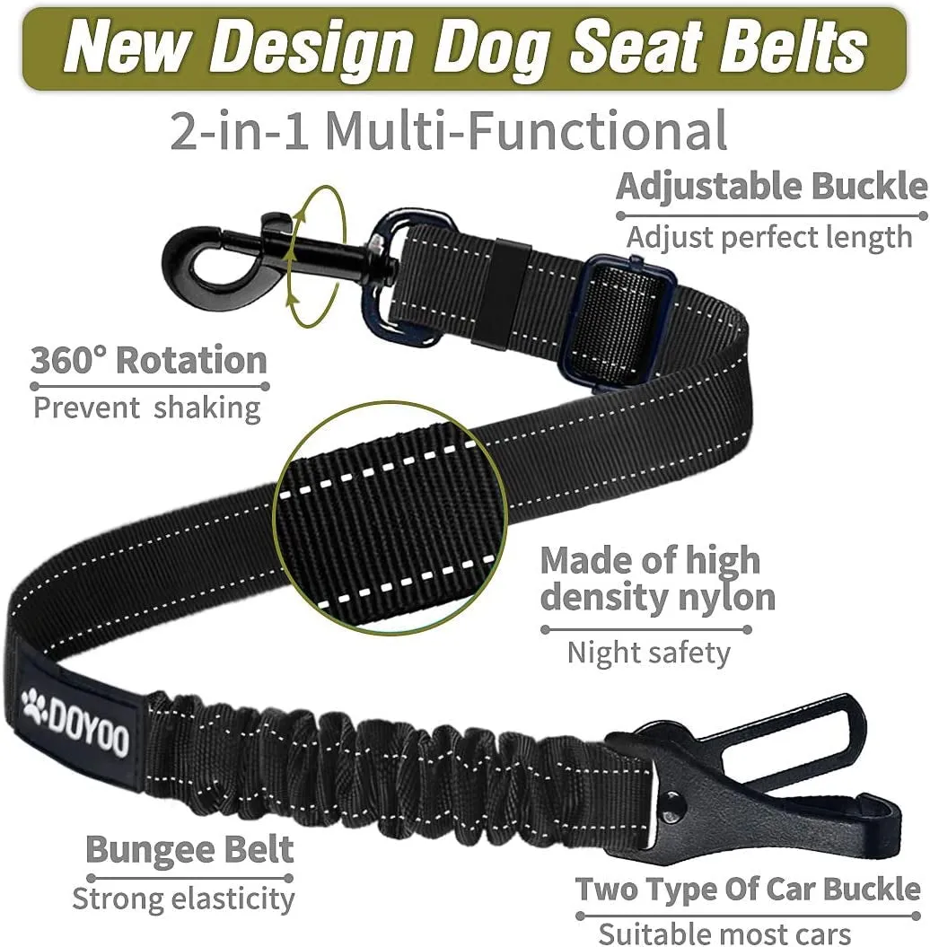 Dog Seat Belt,New 2-In-1 Multi-Functional