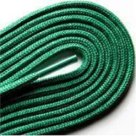 Fashion Thin Round Dress 1/8" Laces Custom Length with Tip - Kelly Green (1 Pair Pack) Shoelaces