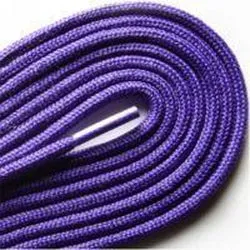 Fashion Thin Round Dress 1/8" Laces Custom Length with Tip - Purple (1 Pair Pack) Shoelaces