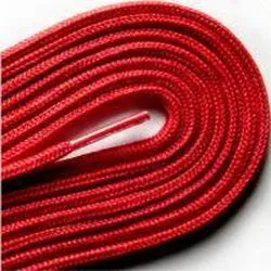 Fashion Thin Round Dress 1/8" Laces Custom Length with Tip - Scarlet Red (1 Pair Pack) Shoelaces