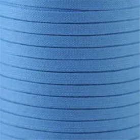 Flat Athletic Laces Custom Length with Tip - Light Blue (1 Pair Pack) Shoelaces