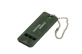 Flat Pocket Survival Whistle