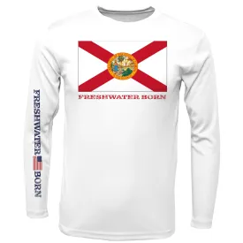 Florida Flag Freshwater Born Boy's Long Sleeve UPF 50  Dry-Fit Shirt