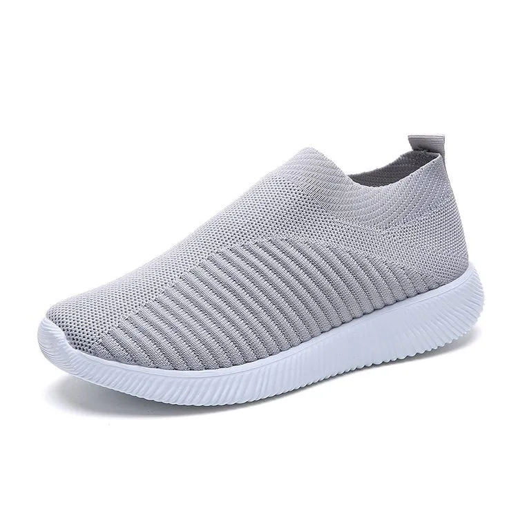 Flying Woven Flat-heeled Rubber Round Headgear Flat Shoes Women