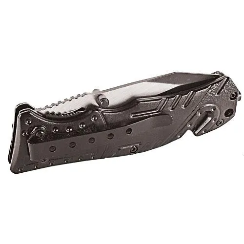 Folding Tactical Survival Pocket Knife Assisted Open With Two Tone Blade