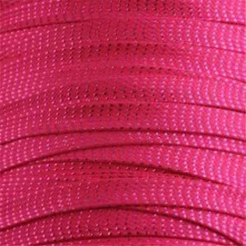 Glitter Flat Laces Custom Length with Tip - Hot Pink (1 Pair Pack) Shoelaces