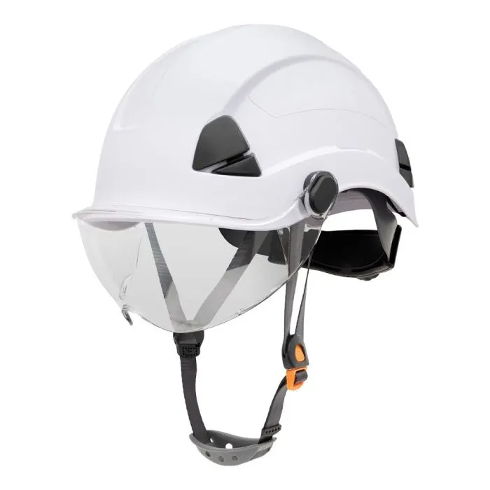 Honeywell Fibre Metal FSH11001 Vented Safety Helmet, White, One Size, 1 Each