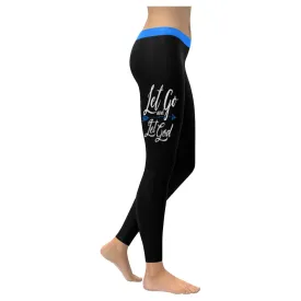 Let Go & Let God Soft Leggings For Women - Christian Leggings For Women