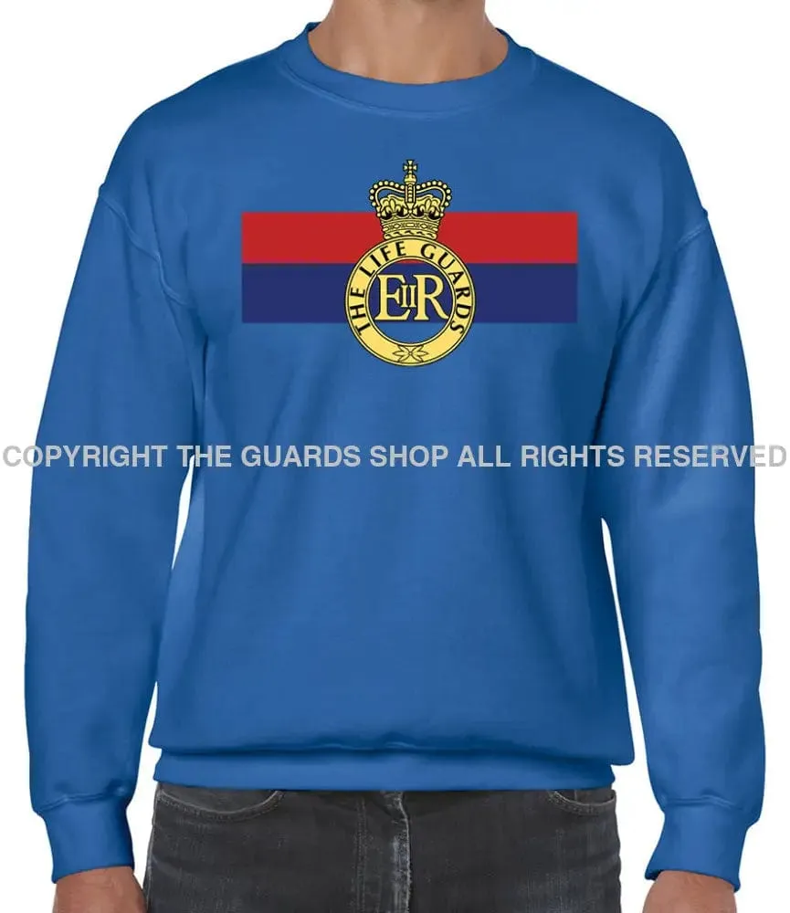 Life Guards Cap Badge Front Printed Sweater