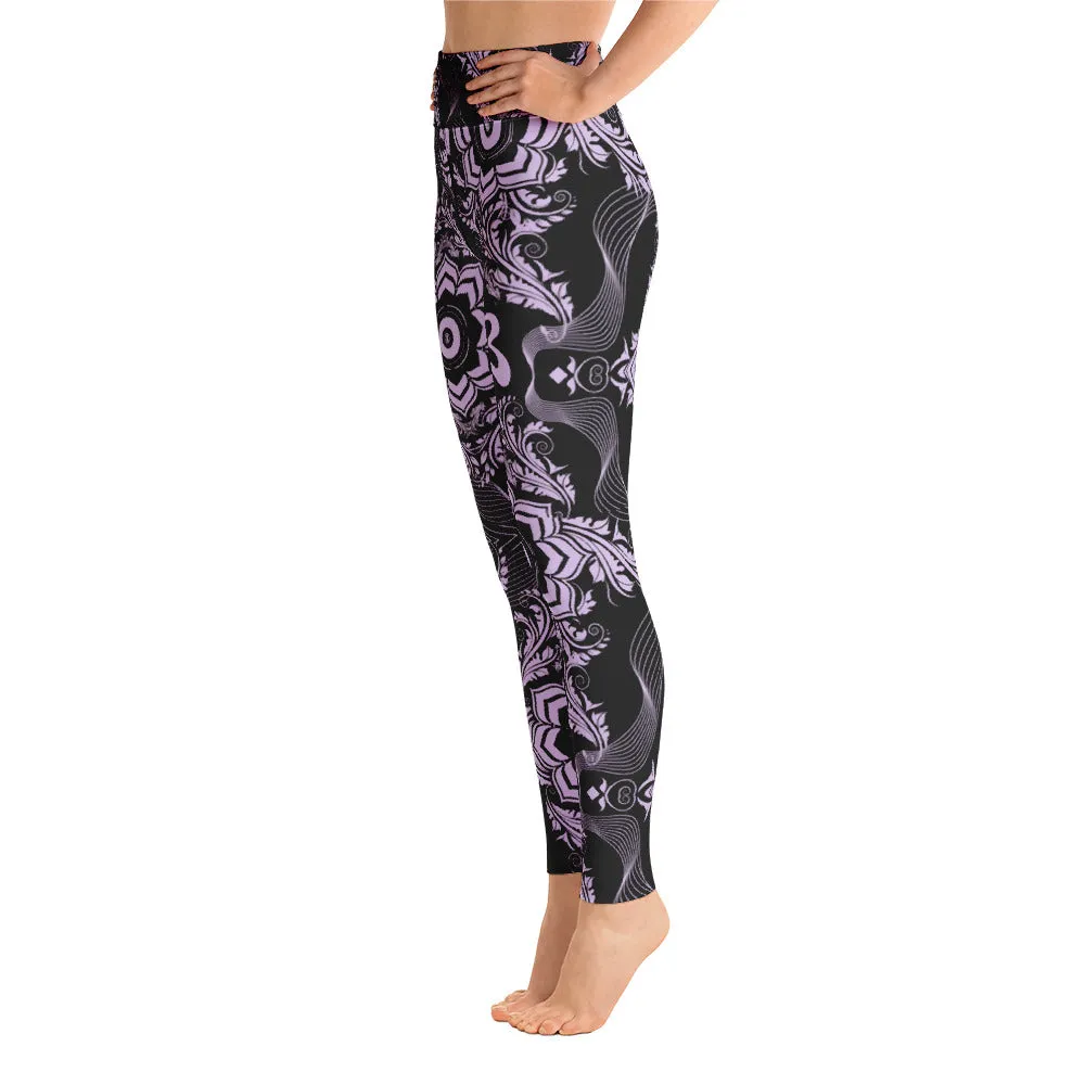 Lotus Subs on Yoga Leggings - Purps