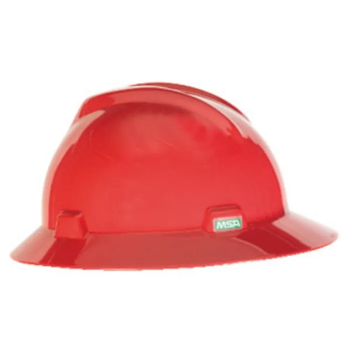 MSA 475371 V-Gard Hard Hat, Red, 1 Each