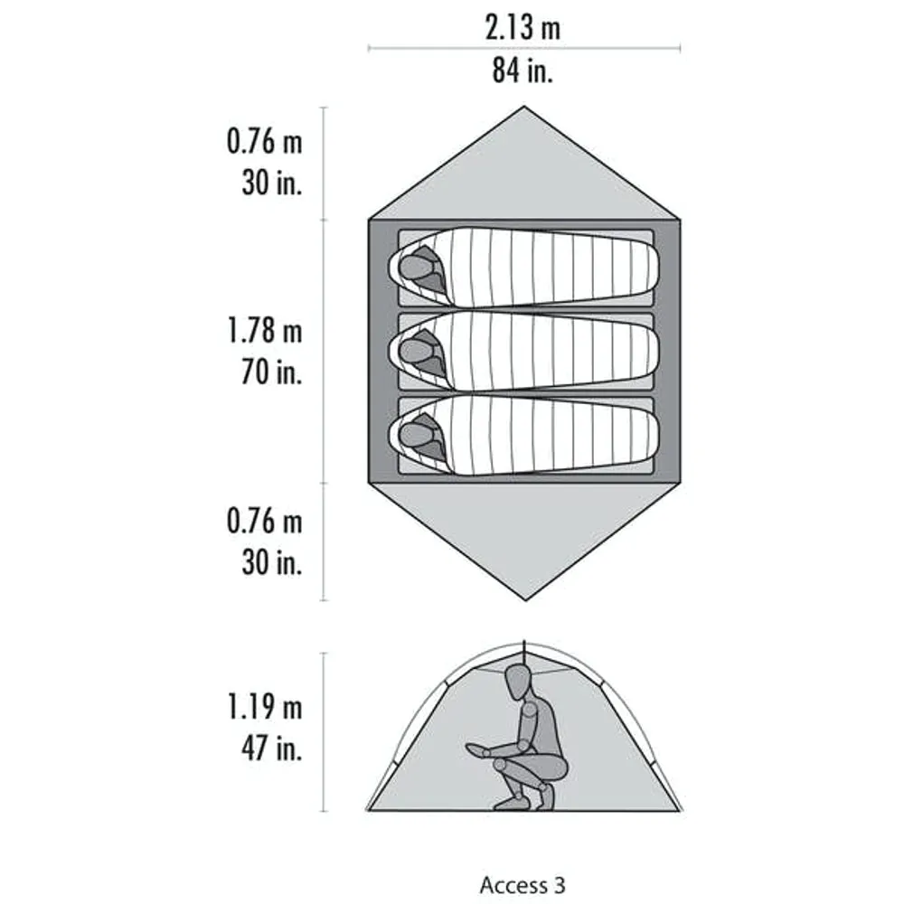 MSR Access 3 Tent