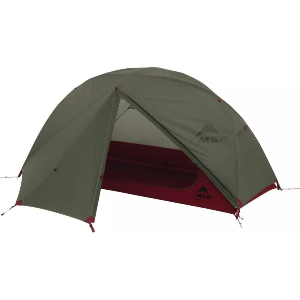 MSR Elixir 1 Tent - 1 Person Solo Backpacking Tent - (Green)