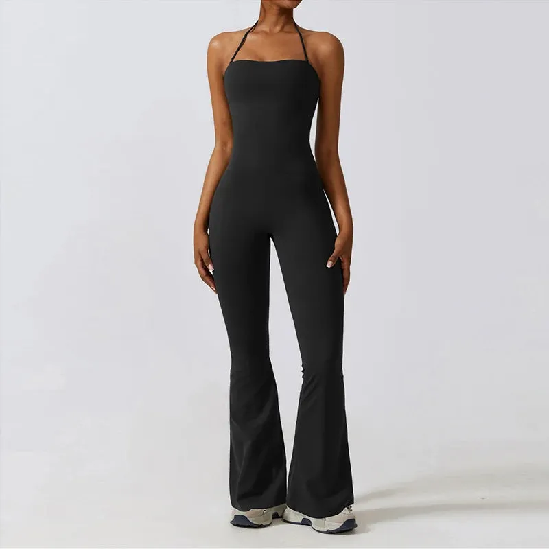 One-piece Yoga Suit 
 Flare Leggings Bodysuits