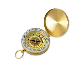 Outdoor Navigation Hiking Camping Pocket Brass Luminous Compass