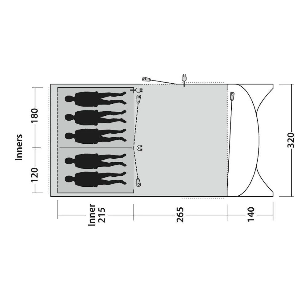 Outwell Greenwood 5 Tent  - 5 Man Tent (2022)