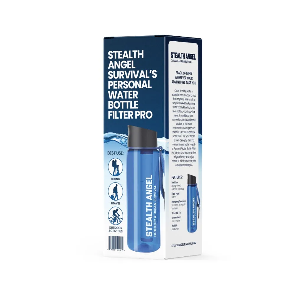 Personal Water Bottle Filter Pro Stealth Angel Survival