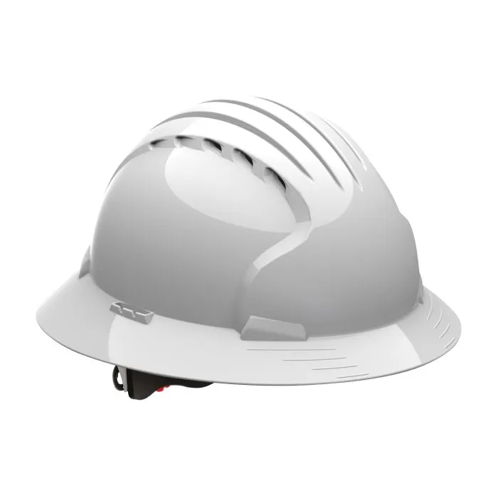 PIP Evolution Deluxe 6161 280-EV6161V Vented, Full Brim Hard Hat, Case of 10