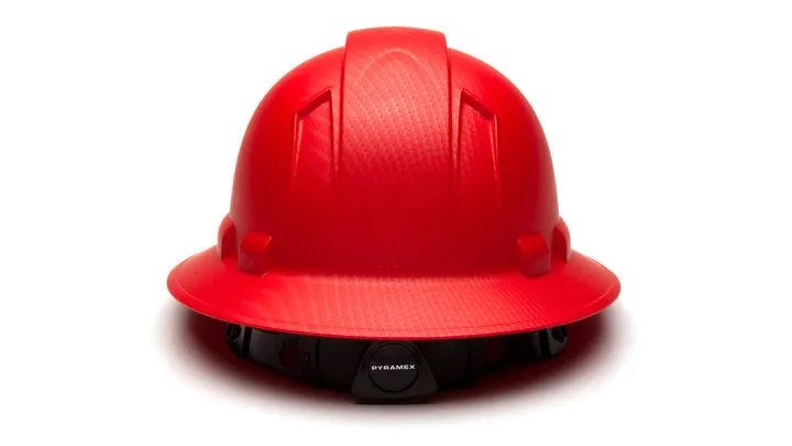 Pyramex Red Graphite Ridgeline Full Brim Hard Hat HP54121