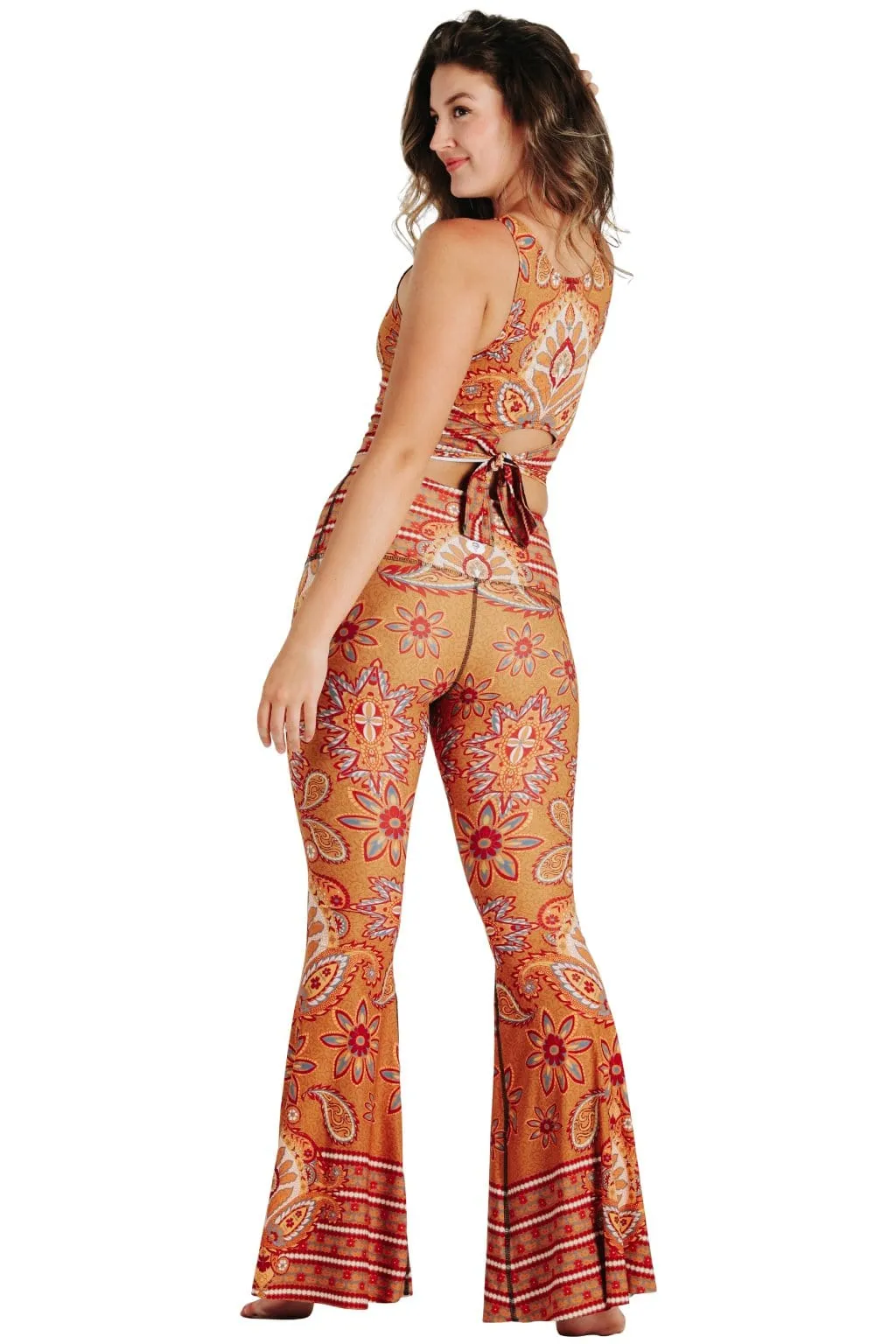 Rad Paisley Printed Bell Bottoms