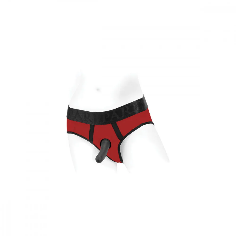 SpareParts Tomboi Harness Red-Blk Nylon - 3X