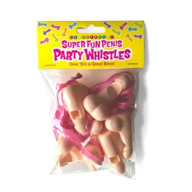 Super Fun ''Penis Party Whistles'' -6 pc