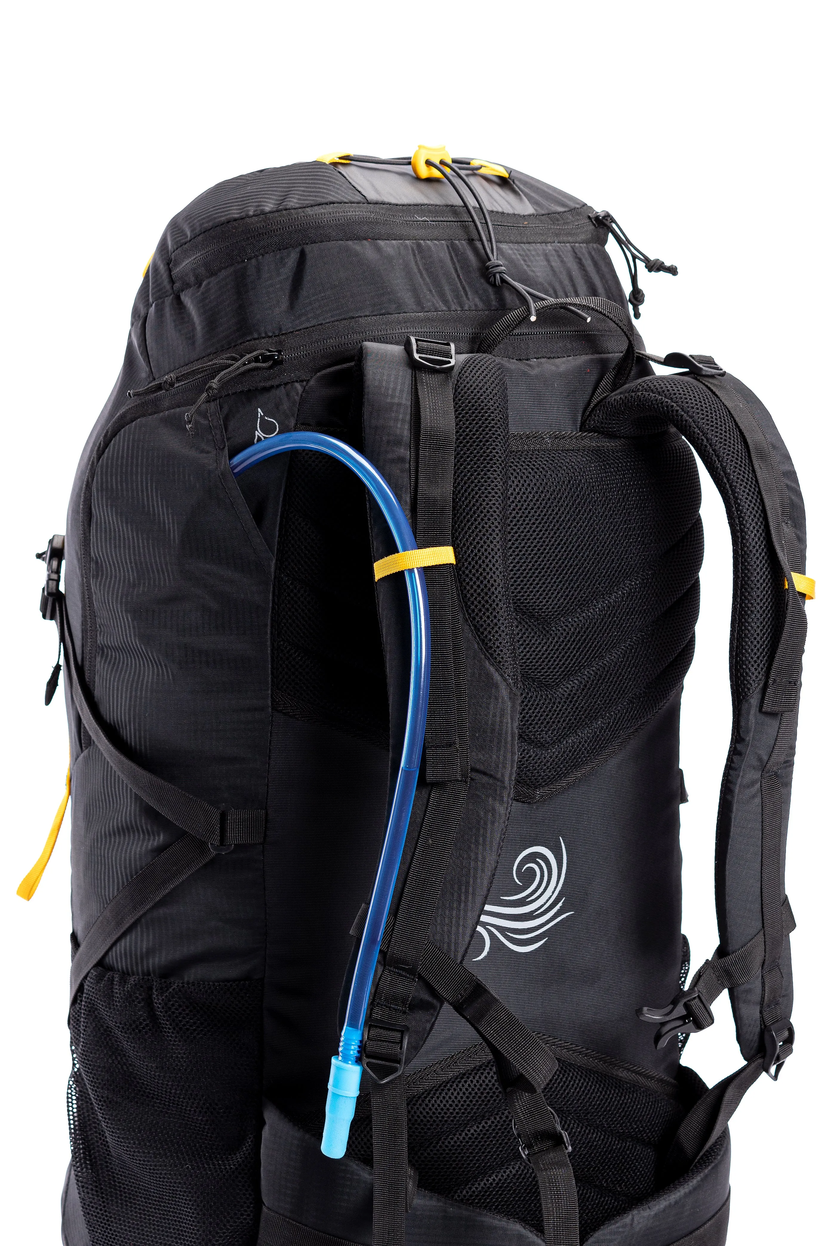 Tripole Air Trekking and Travel Rucksack with Rain Cover and Laptop Sleeve | 3 Year Warranty | Black | 46 Litres