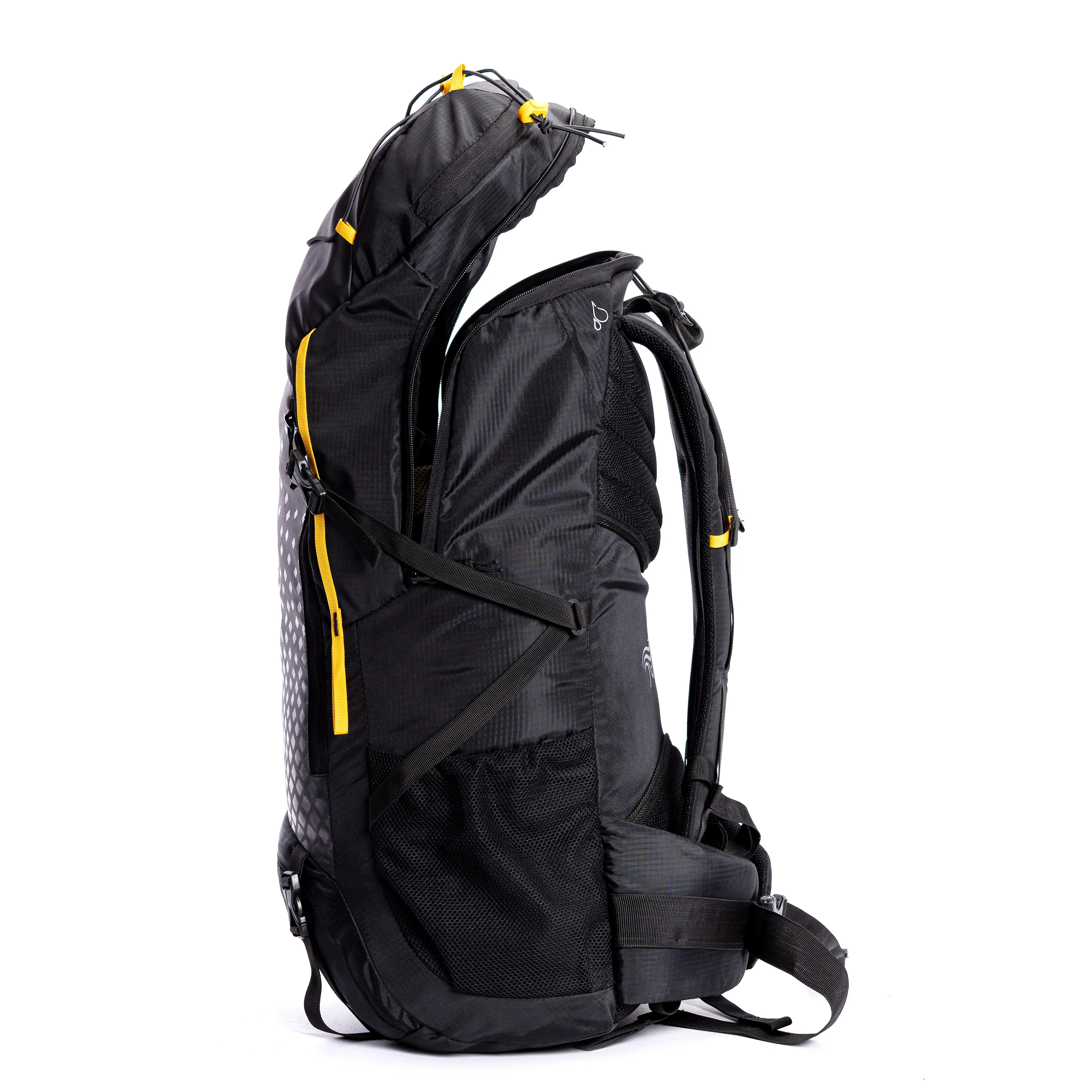 Tripole Air Trekking and Travel Rucksack with Rain Cover and Laptop Sleeve | 3 Year Warranty | Black | 46 Litres