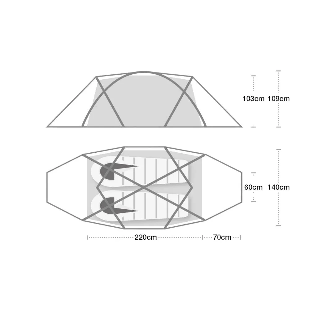 Wild Country Trisar 2D TF 2 Tent - 2 Man Tent