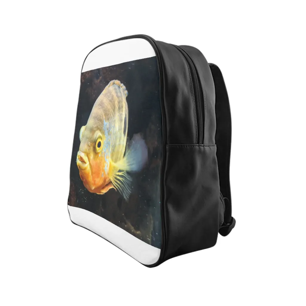 Yellow Orange Fish School Backpack