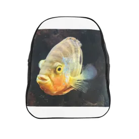 Yellow Orange Fish School Backpack